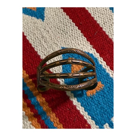 “Fred Harvey Style” Copper Bangle