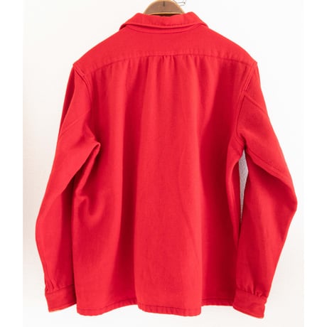 40's "BRENT" Loop Collar Wool Shirt