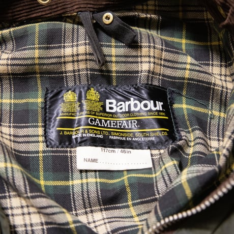 80's 2 warrant Vintage Barbour Game Fair 46in