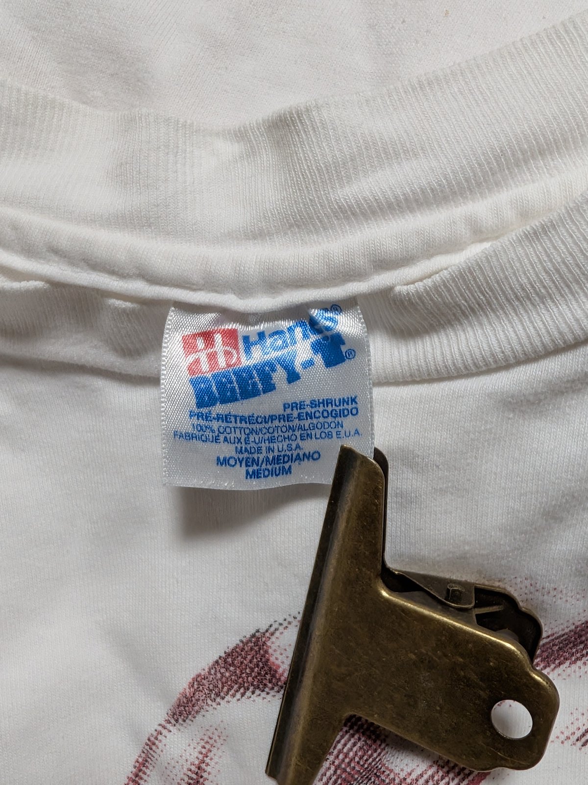 90s Hanes Beefy-T Mil Máscaras Print T-Shirt |
