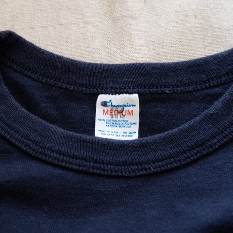 80's"Champion" NAVY T-Shirt