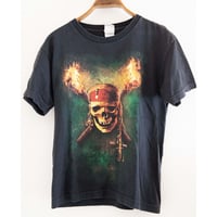 00's "Pirates Of Caribbean" Movie Print T-Shirt