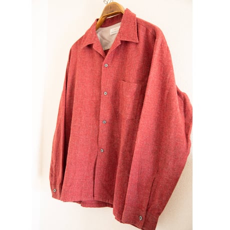 60~70's "BRENT" Wool Long Sleeve Shirt