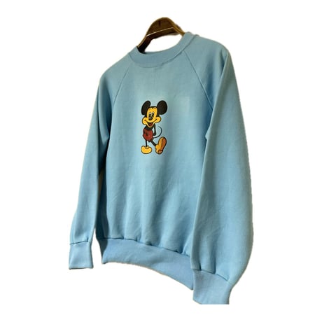 80's "MICKEY MOUSE" Print Sweat Shirt