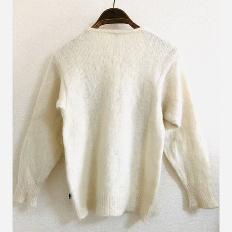 ”am” Cat Design Mohair Knit
