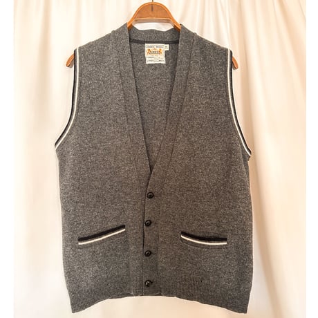60's "CAMPUS" Wool Knit Vest