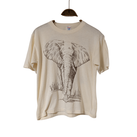 80’s JERZEES Elephant Print T-Shirt