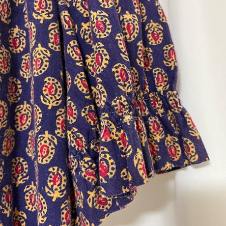 70's "INDIAN IMPORTS" Cotton Blouse