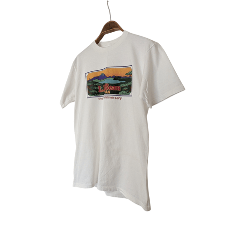 90s L.L.Bean JAPAN 5th Anniversary Print T-Shirt