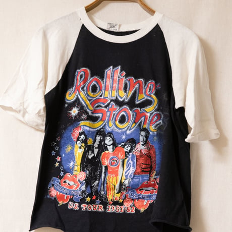 80's "Rolling Stones" Three-Quarter Sleeves Shirt