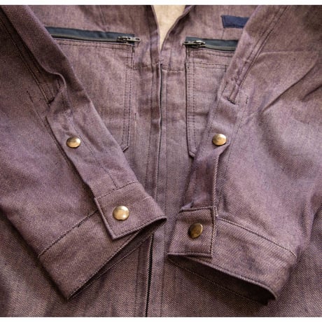 80's "French Navy" Sailor Collar Zip Up Jacket