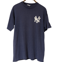 90's New York Yankees Logo T-Shirt Majestic