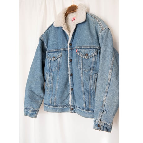 80's "LEVI'S" 70609 Denim Boa Jacket