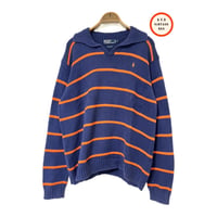Reg”Polo by Ralph Lauren" Cotton Knit Border Design