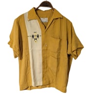 60's HIS HIGHNESS by Nat Nast Embroidered Bowling Shirt