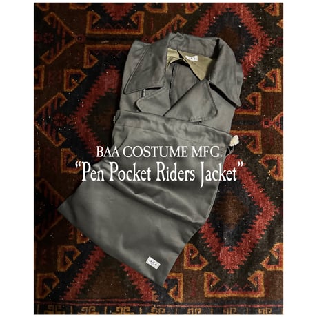 BAA“PEN POCKET RIDERS JACKET” / SUMI BLACK
