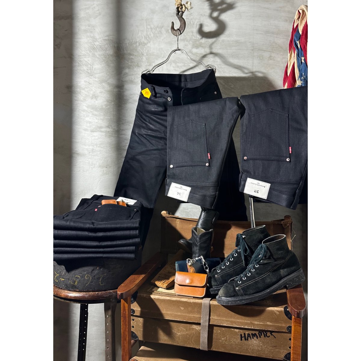 BAA“COAL DENIM BLACK ” | TUNNEL SELECT VINTAGE