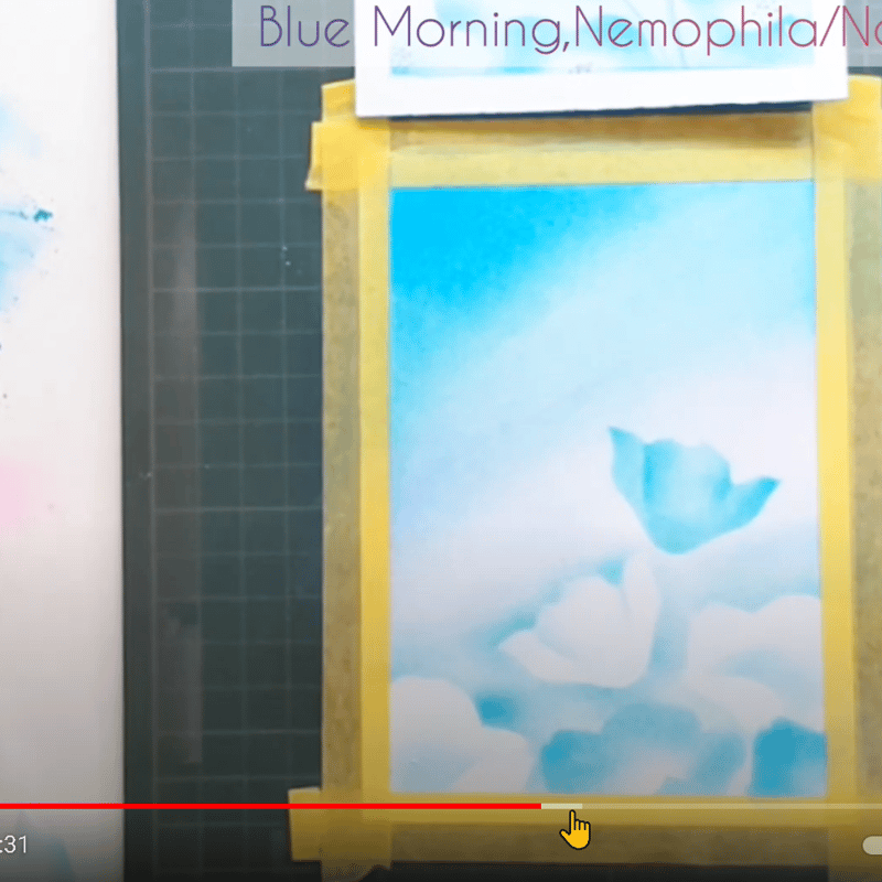 型紙13】青い朝、ネモフィラ | なないろパステル