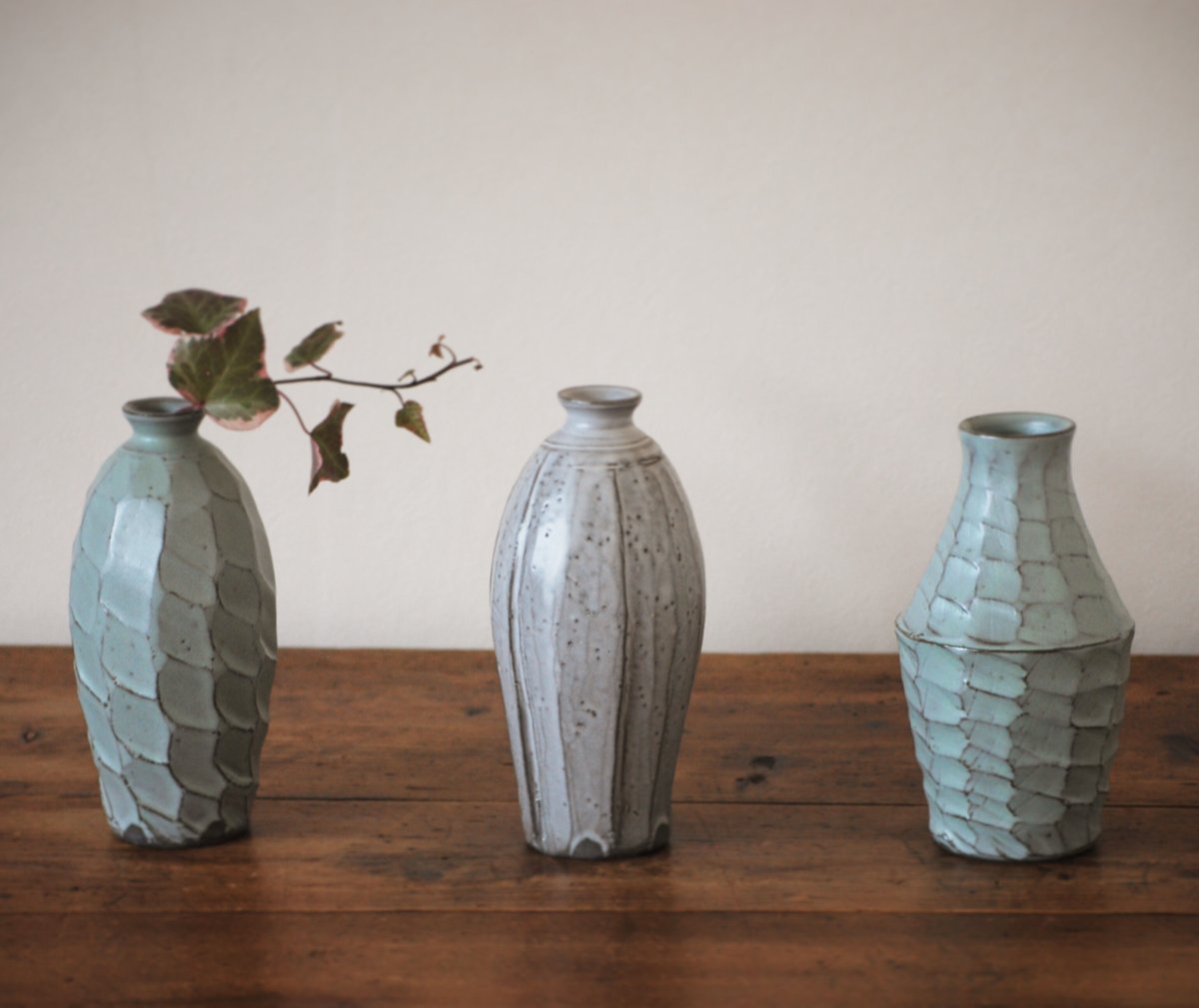 ねずみ色秞花器 一輪挿しグレーS／フラワーベース ｜ 大阪**花屋フラワーパーティー