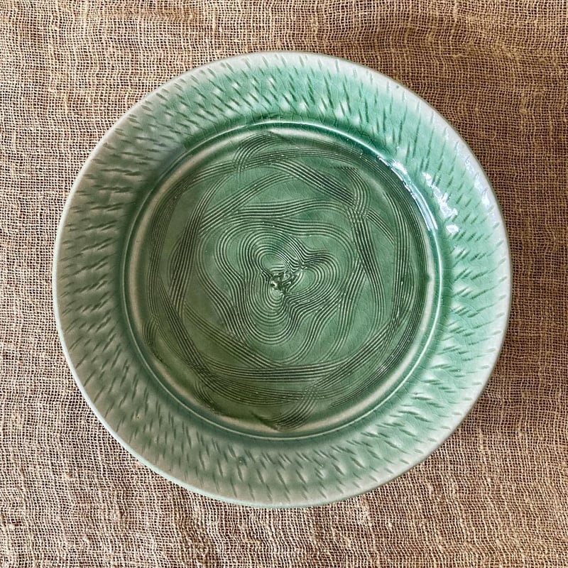 織部 櫛目掻（くしめがき）皿 | 櫻井窯