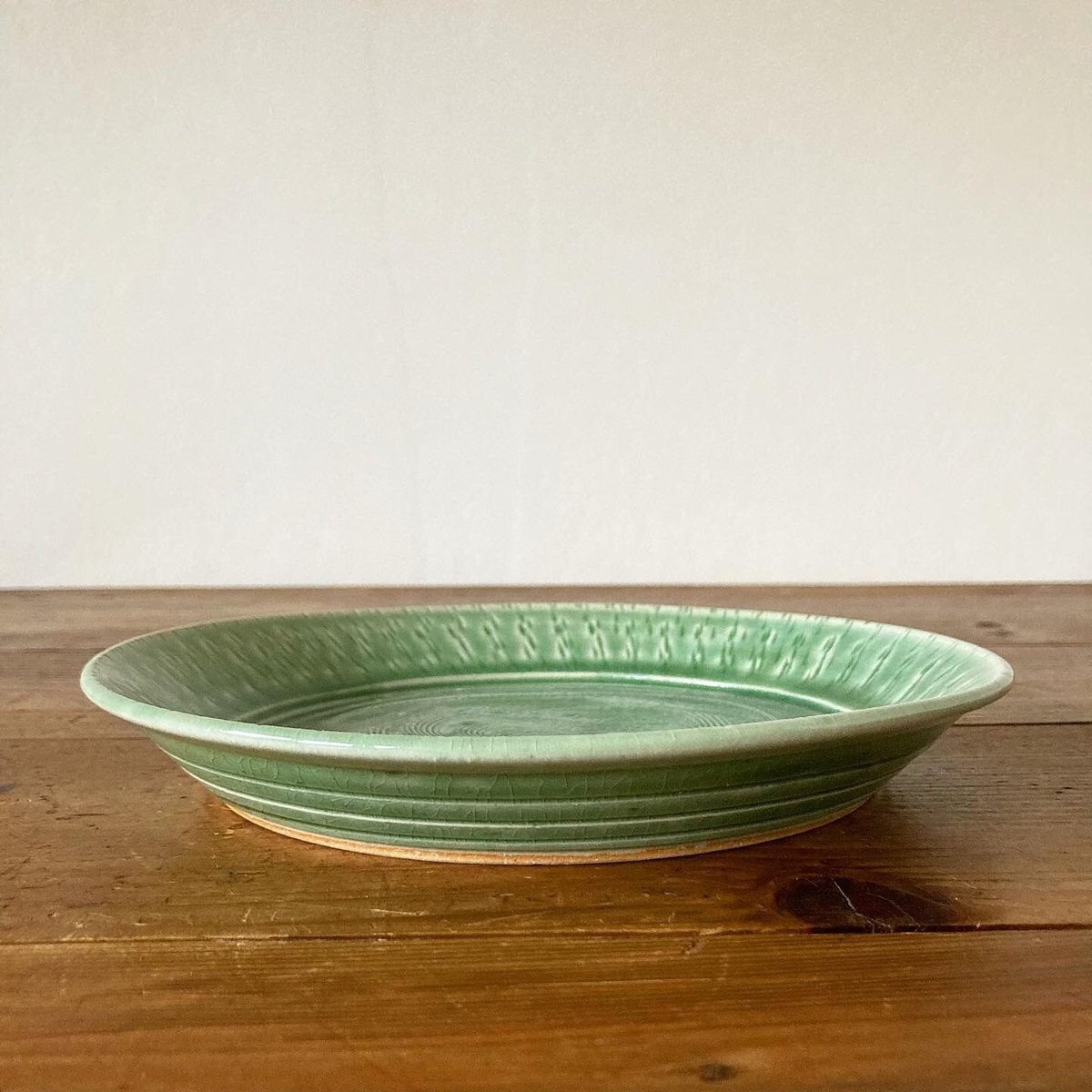 織部 櫛目掻（くしめがき）皿 | 櫻井窯