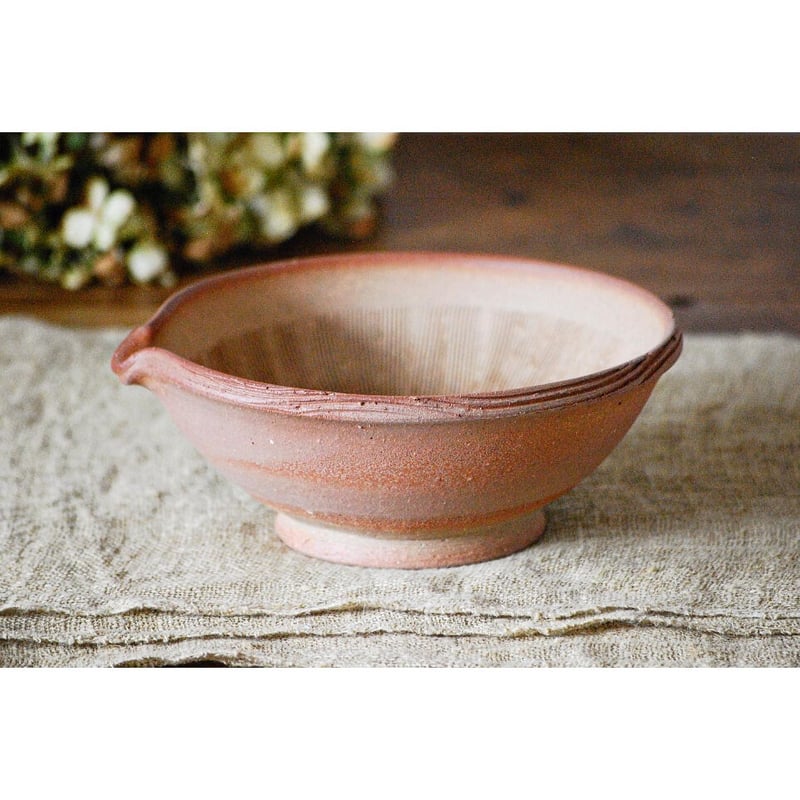 素焼きの片口すり鉢 no.1 | 櫻井窯