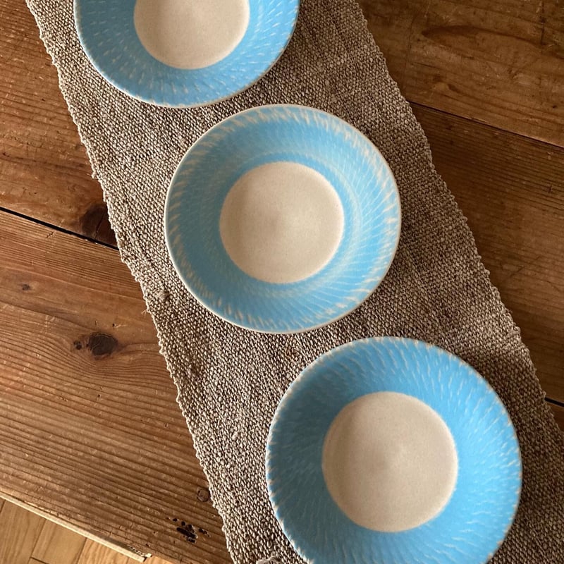 カップ＆ソーサー 飛かんな スカイブルー | 櫻井窯