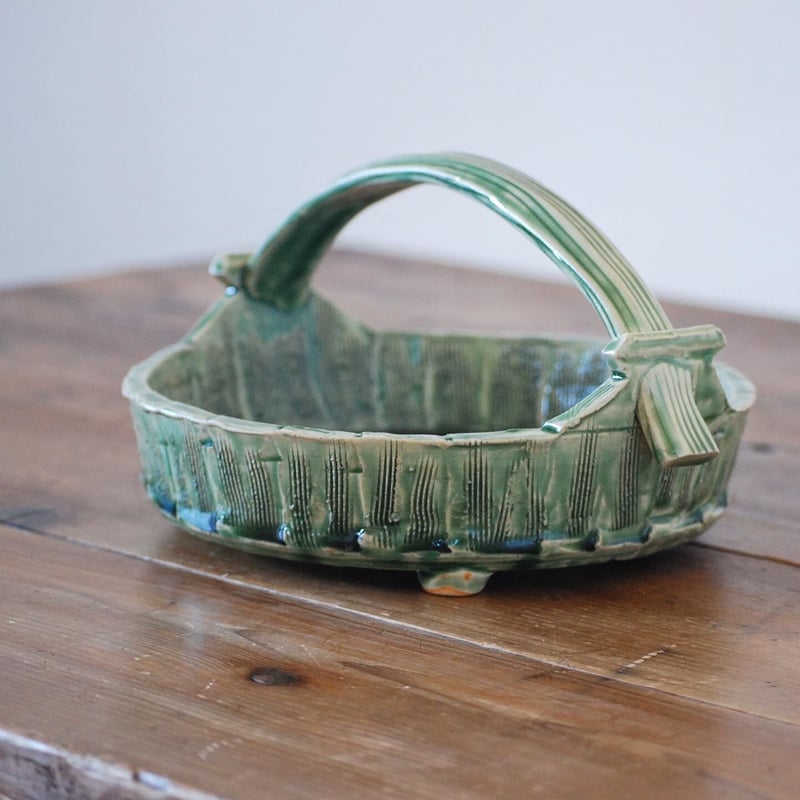 手鉢 櫛目織部 | 櫻井窯