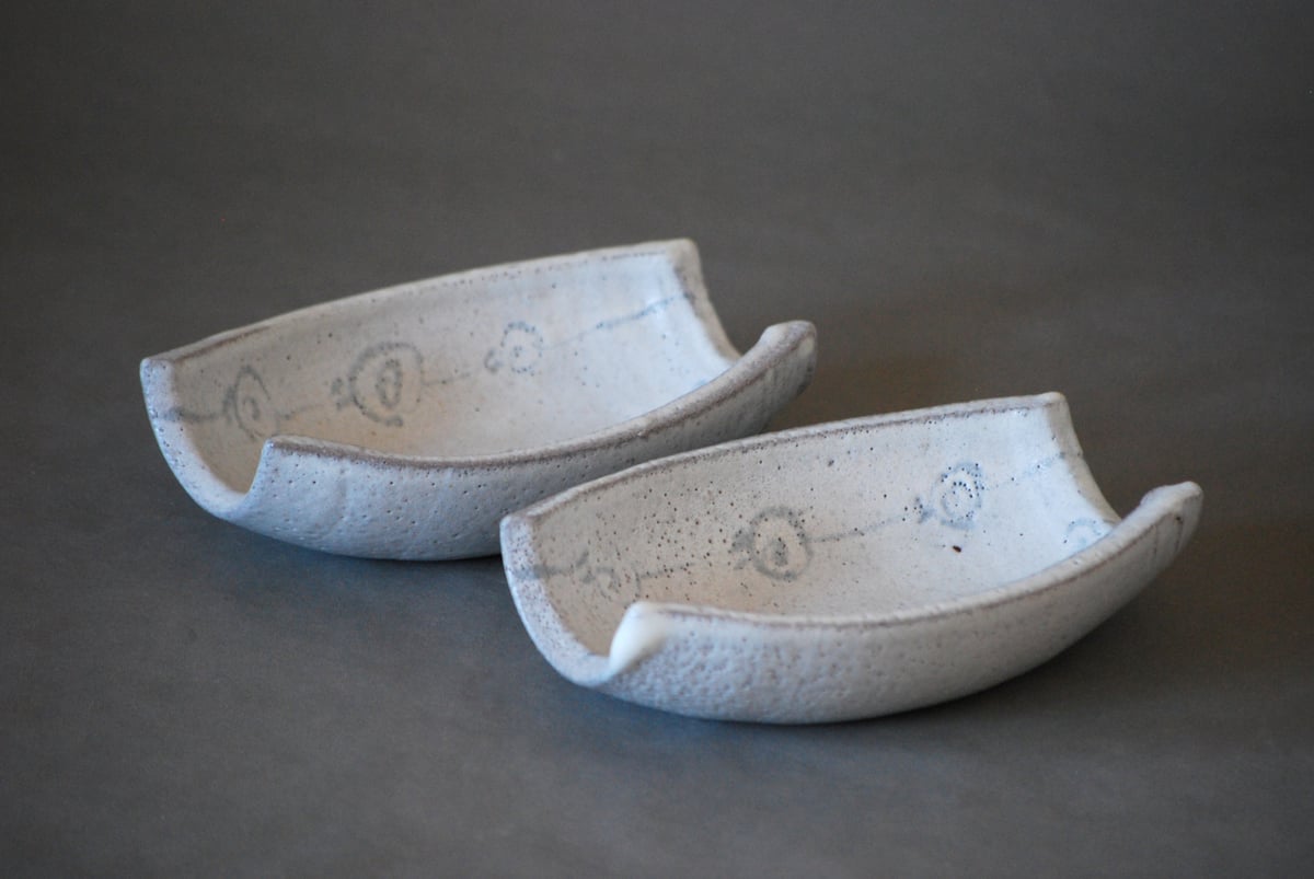 楽焼 舟形皿 向付 6客 楽焼 舟形皿 向付 6客 - メルカリ