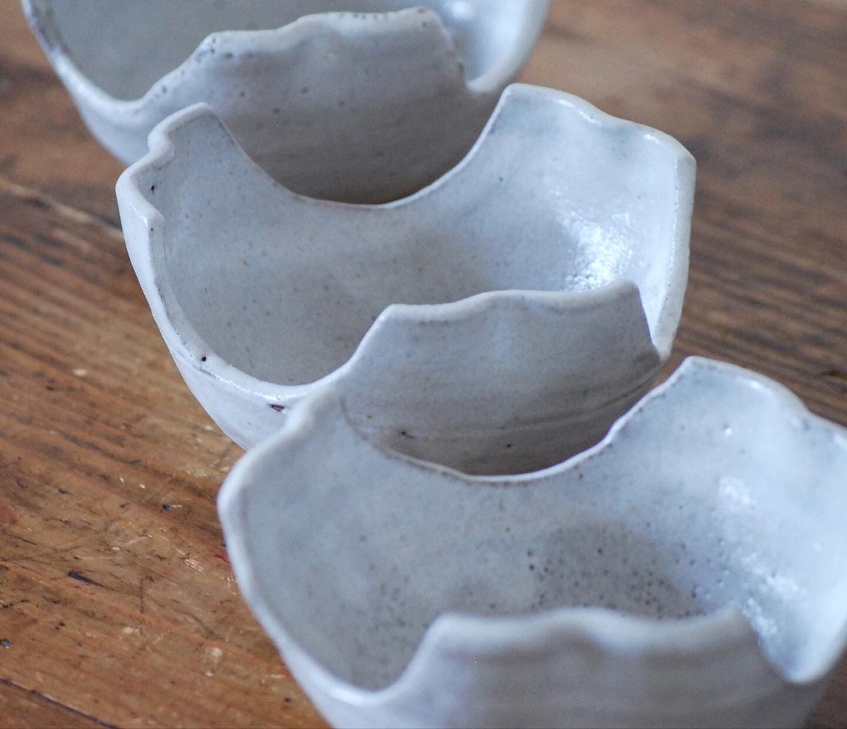 灰釉割山椒小鉢3XL 小鉢 割山椒（わりざんしょう） - 櫻井窯 pottery sakurai | minne