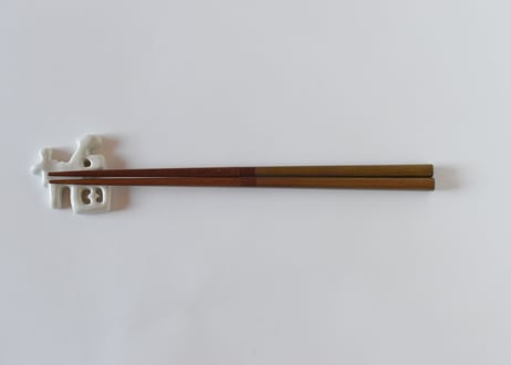 二色箸23㎝　空　桜　黄色茶／平岡正弘