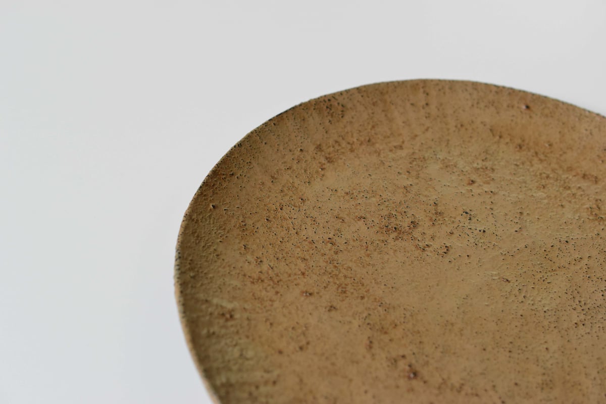 田澤祐介 蒔地漆薄白 7寸丸皿 木工 Yusuke Tazawa 木の