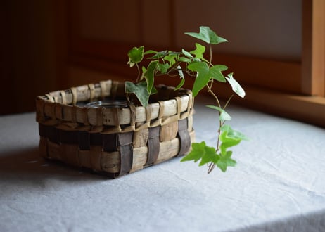 くるみ小物かご／雫石民芸社