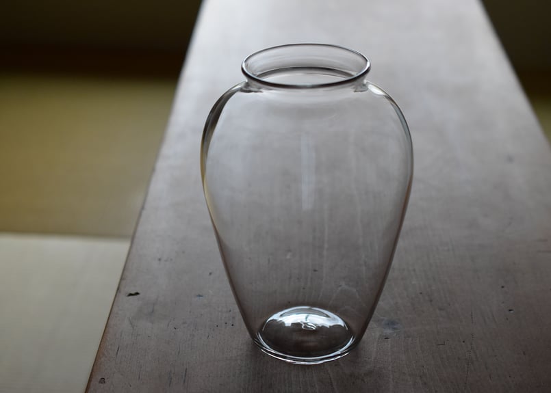 壺花器H20(クリア）／三浦侑子 | うつわと暮らし 凛 ONLINE SHOP