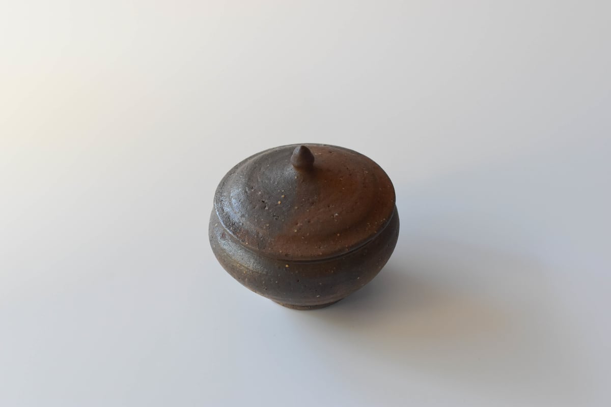 焼き締め 蓋物／境道一 | うつわと暮らし 凛 ONLINE SHOP