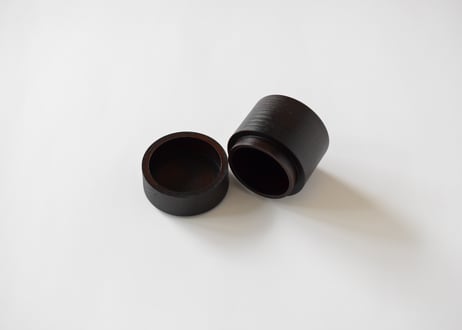 サクラ材　薄茶器　拭漆小／田澤祐介