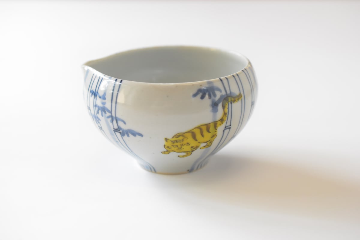 お値引き中／工房あめつち 色絵虎四寸 小鉢 ペア お値引き中／工房あめつち 色絵虎四寸 小鉢 ペア お値引き中／