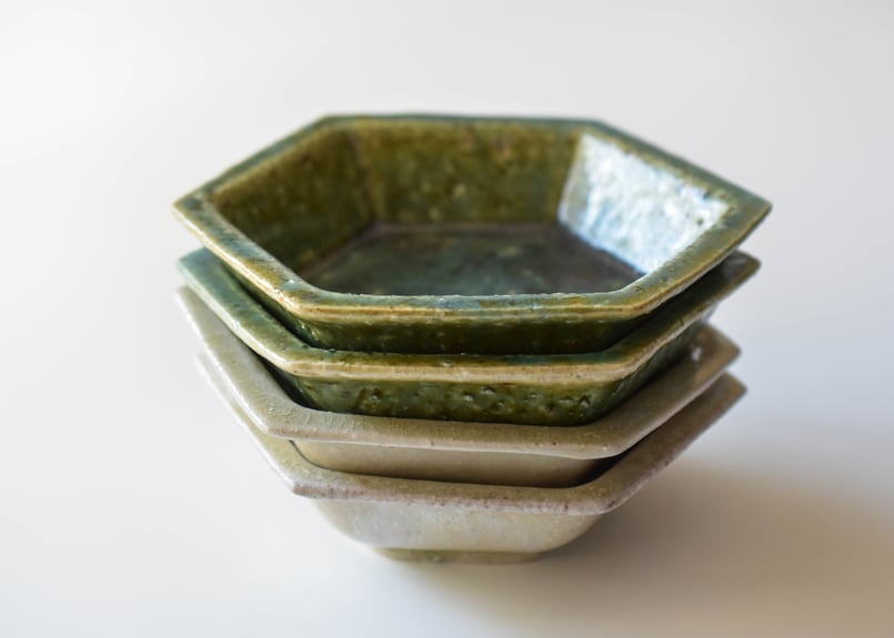 織部釉 六角小鉢／境道一 | うつわと暮らし 凛 ONLINE SHOP