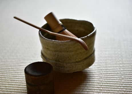 木灰釉　茶碗／境道一