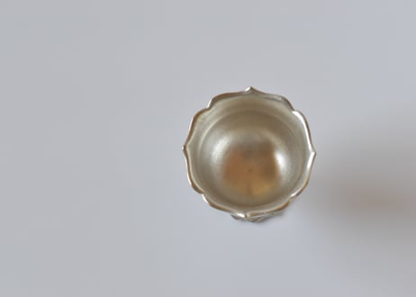 Pukuri 白稜花銀彩茶杯／東一仁