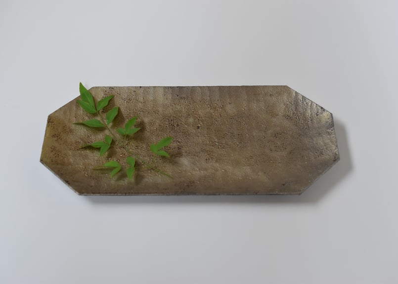 希少】【蒔地漆 濃錫錆仕上げ】田澤祐介 コーヒキャニスター（L）＋