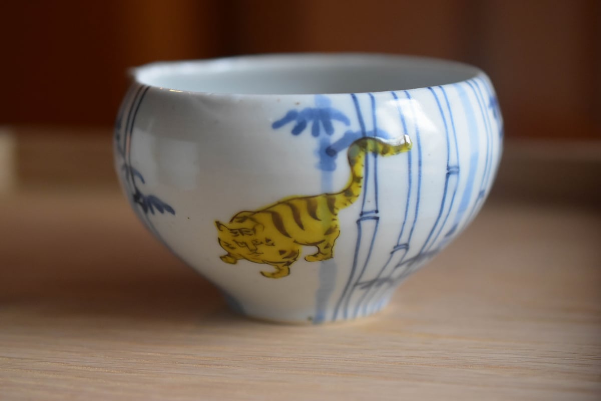 お値引き中／工房あめつち 色絵虎四寸 小鉢 ペア 工房あめつち | STORES