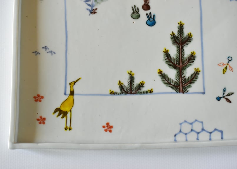 工房あめつち小皿鶴