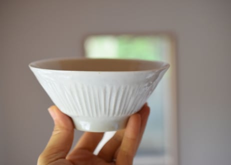 青白磁飯碗／竹下努