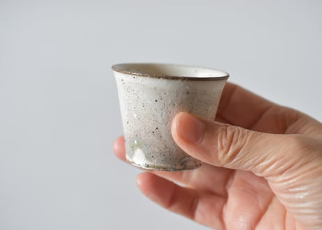 粉引き茶杯／境道一