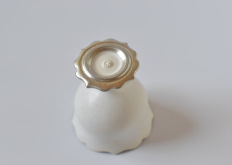 Pukuri 白稜花銀彩茶杯／東一仁