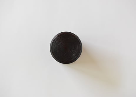 サクラ材　薄茶器　拭漆大／田澤祐介