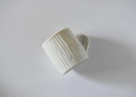 青白磁切立鎬コーヒーカップ／竹下努
