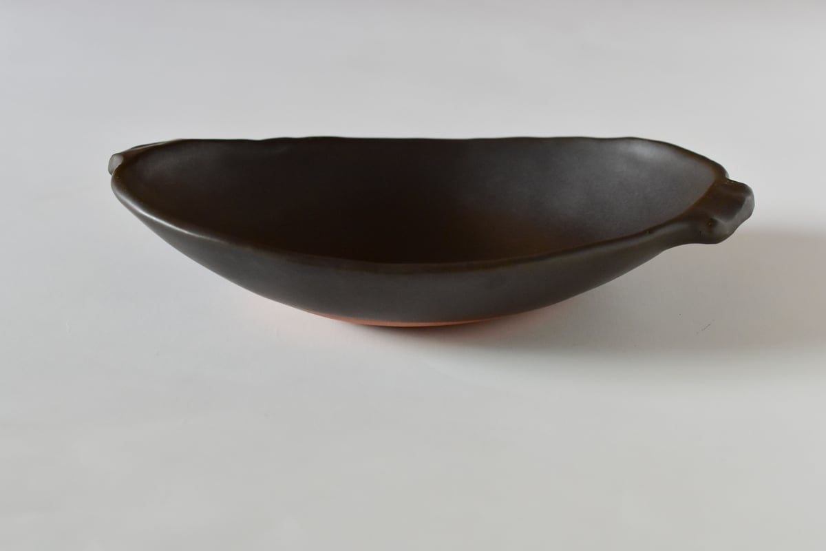 耐熱グラタン皿2(黒・楕円)／馬場勝文 | うつわと暮らし 凛 ONLINE SHOP