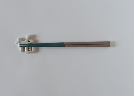 二色箸23㎝　空　桜　黄色茶／平岡正弘